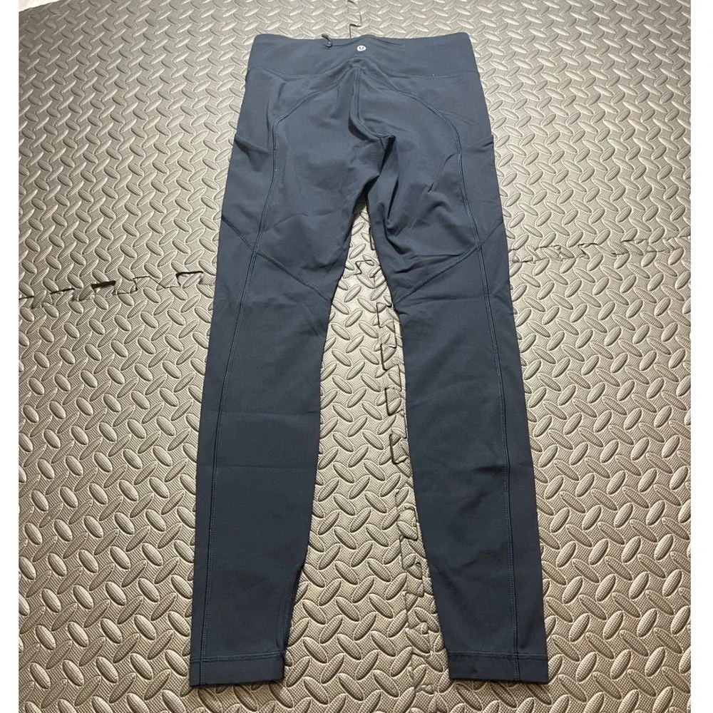 Lululemon Speed Up Tight Women Size 6 Navy Blue High Rise Pocket Leggings